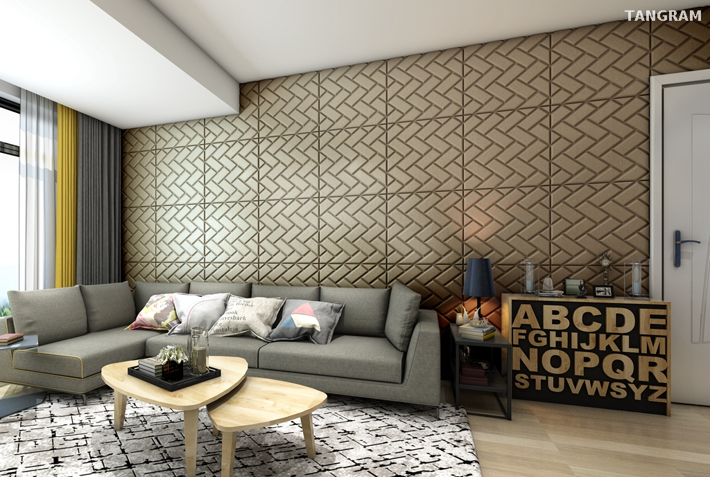 Soundproof Strong Silk Home 3D Wall Panel