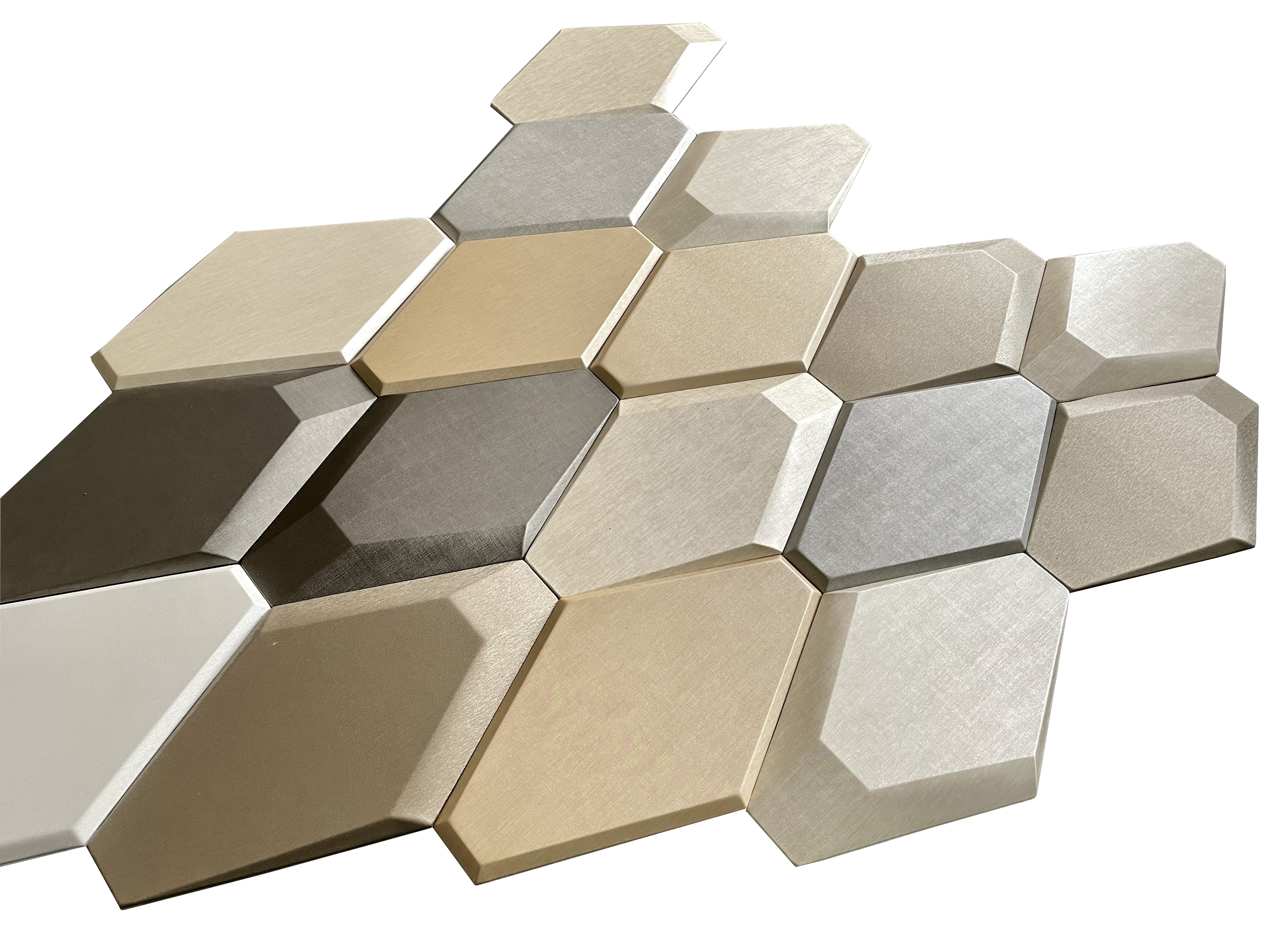 Soundproof Golden Intoor 3D Mosaic Tile