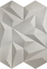 Panel Dinding Dalaman Putih Fireproof Putih 3D